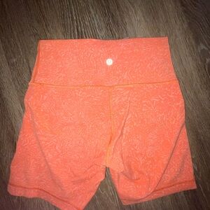 lululemon athletica Women's Vibrant Orange Athletic Shorts